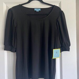 NWOT Ce Ce Black Blouse